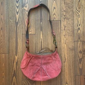 Red Lucky Suede Bag